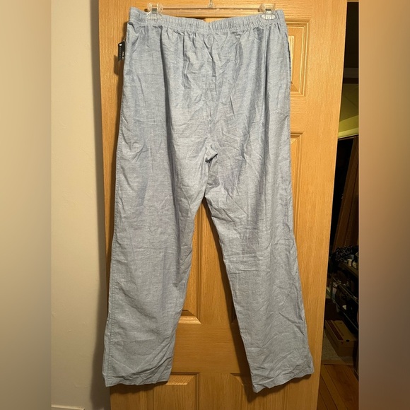 NWT Bailey's Point 100% Light Blue Linen Pants - Picture 7 of 10